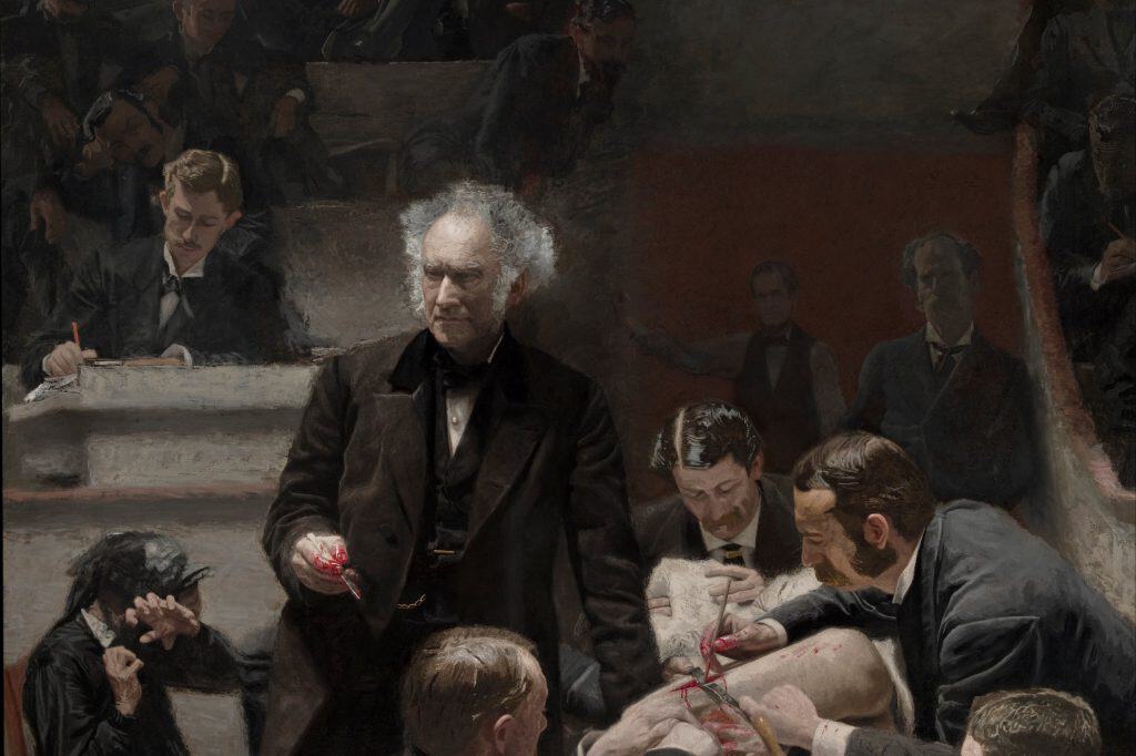 Thomas Eakins's Portrait of Dr. Samuel D. Gross (The Gross Clinic), painted in 1875.