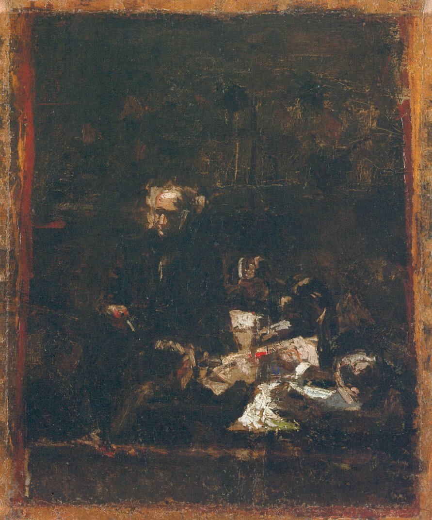 Eakins's 1875 oil composition study for The Gross Clinic.