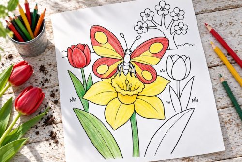 Spring Coloring Pages - 36 Beautiful Pages to Print