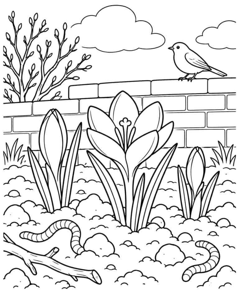 Spring Coloring Pages - 36 Beautiful Pages to Print