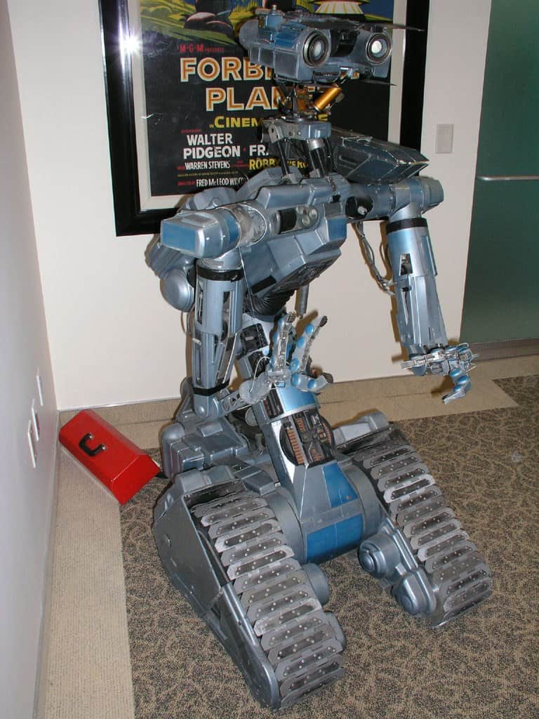 A full-size Johnny 5 model from the Short Circuit films.
