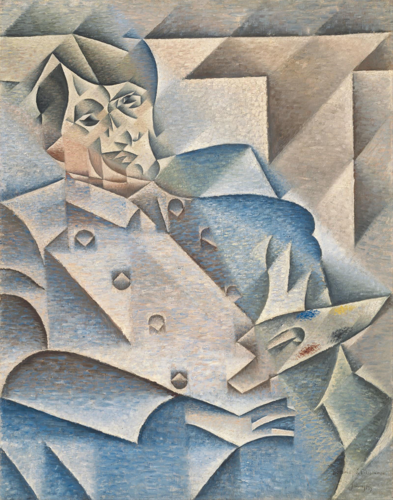 Juan Gris - Portrait of Pablo Picasso - Google Art Project. Portrait of Pablo Picasso title QS:P1476,en:"Portrait of Pablo Picasso " label QS:Len,"Portrait of Pablo Picasso " label