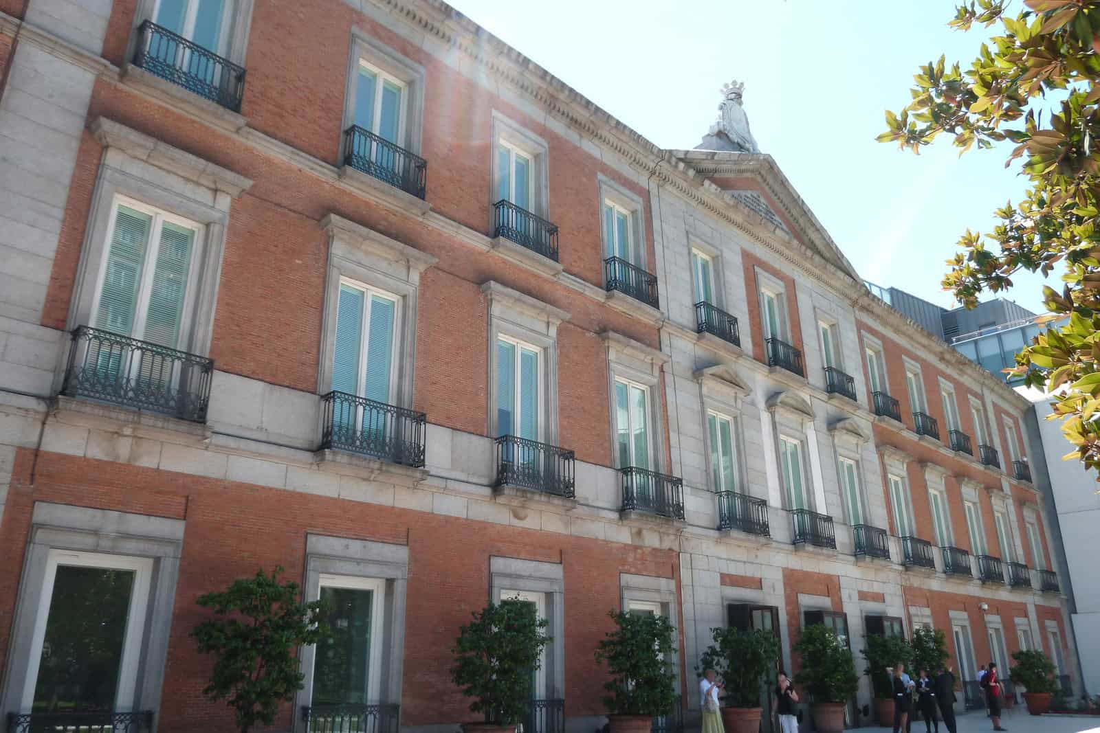 North façade of Villahermosa Palace, the Museo Nacional Thyssen-Bornemisza’s current home.