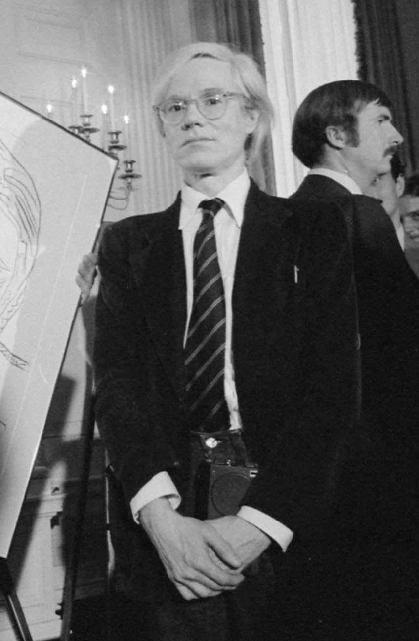 Andy Warhol at a White House reception for artists, June 14, 1977