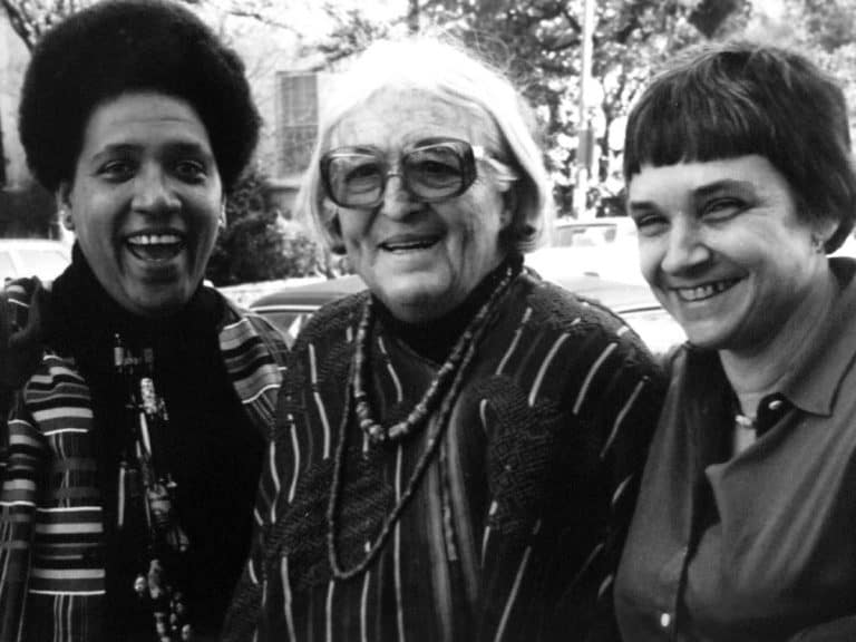 Audre Lorde with Meridel Le Sueur and Adrienne Rich (1980)
