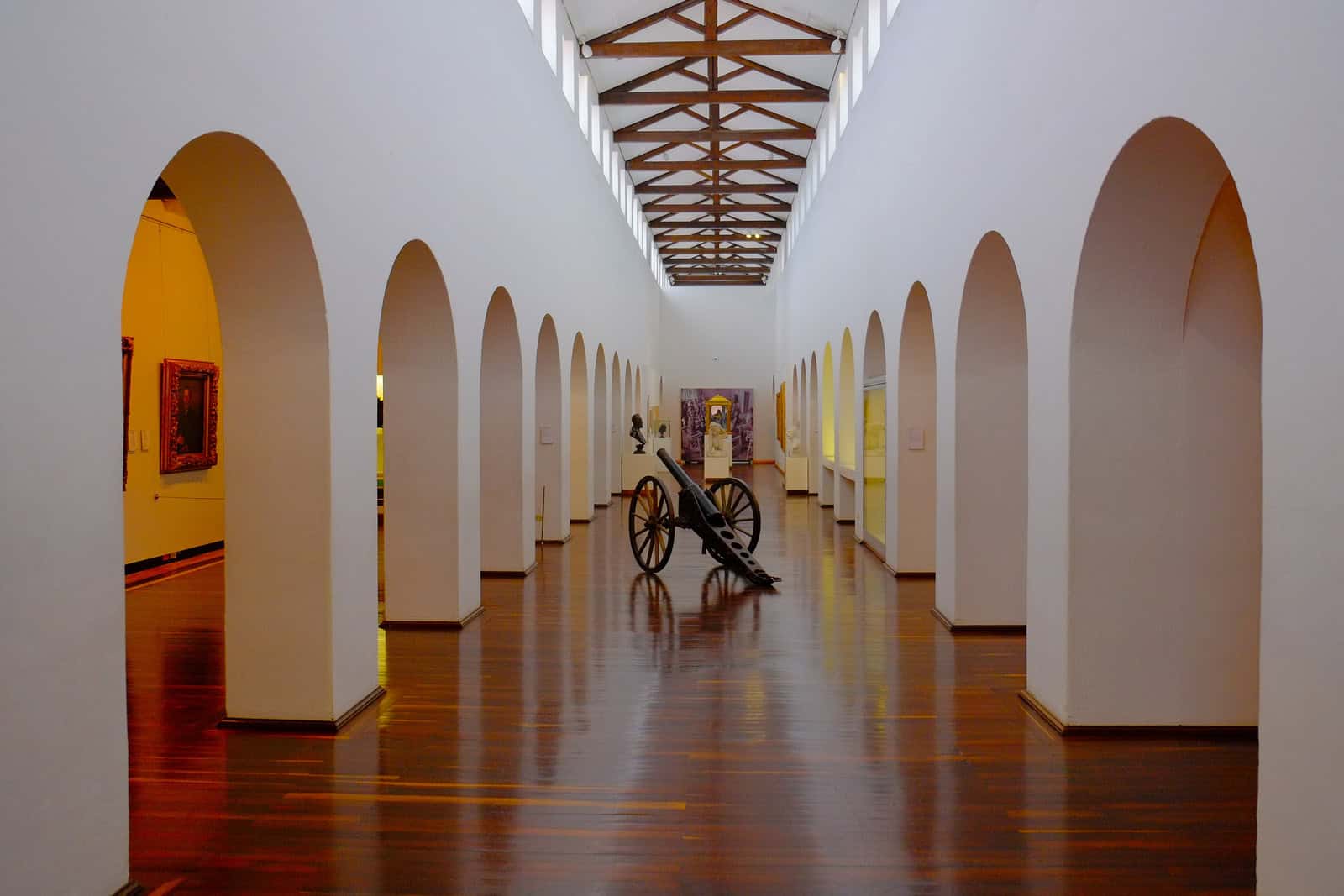 Interior exhibition gallery at the Museo Nacional de Colombia