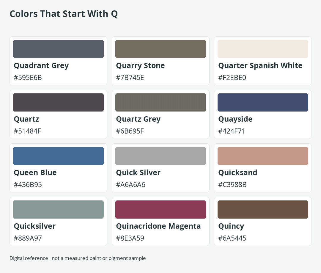 Colors That Start With Q