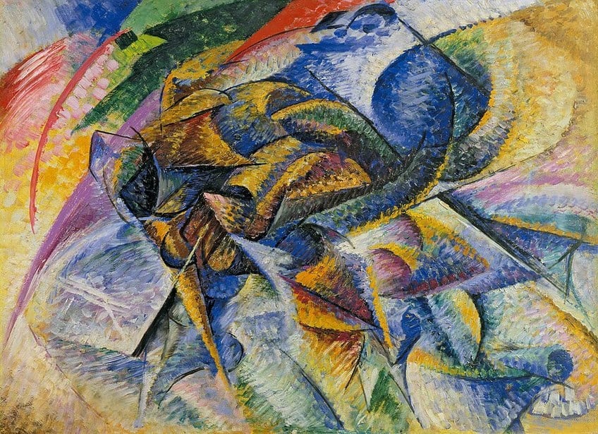 Dynamism of a Cyclist (1913) by Umberto Boccioni