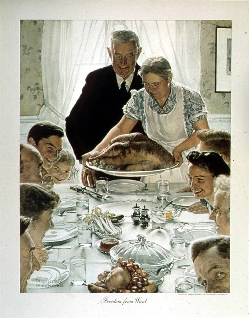 Freedom from Want (1943) by Norman Rockwell