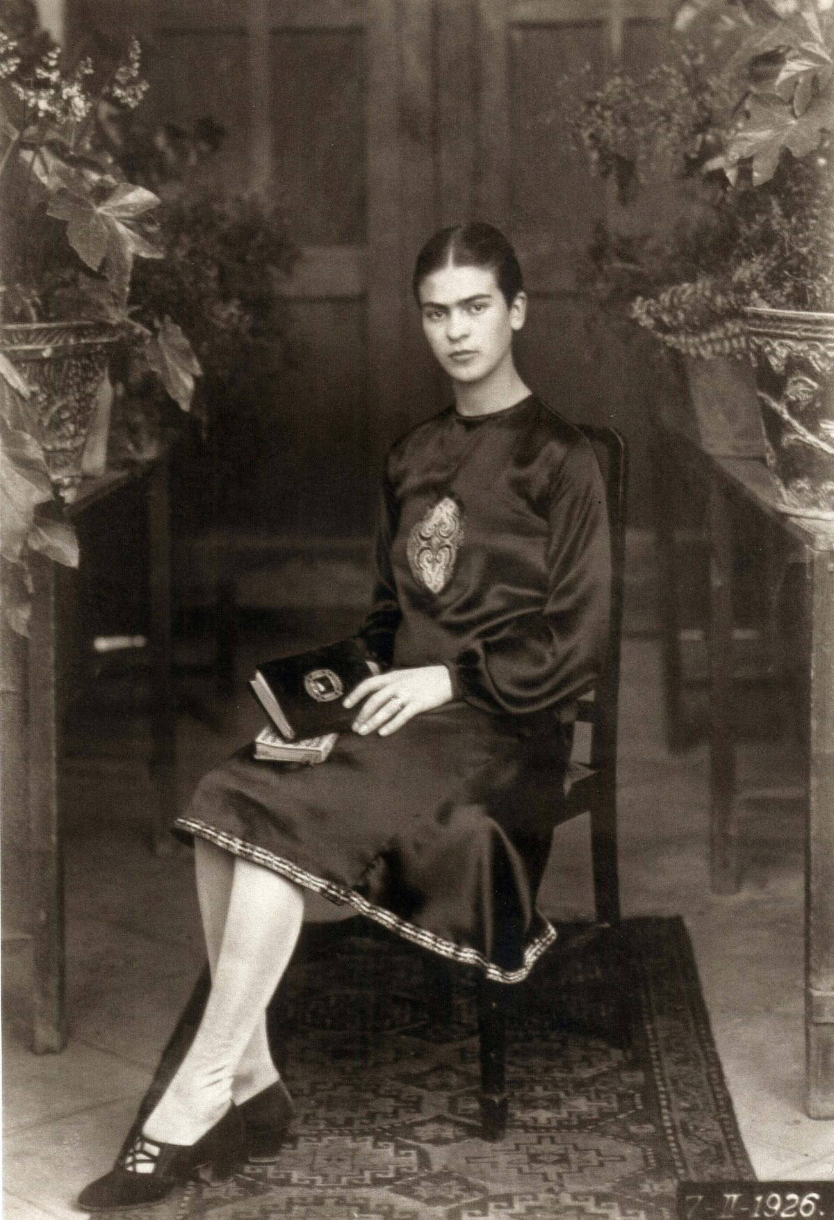 Frida Kahlo at age 19 (1926), photographed by her father Guillermo Kahlo