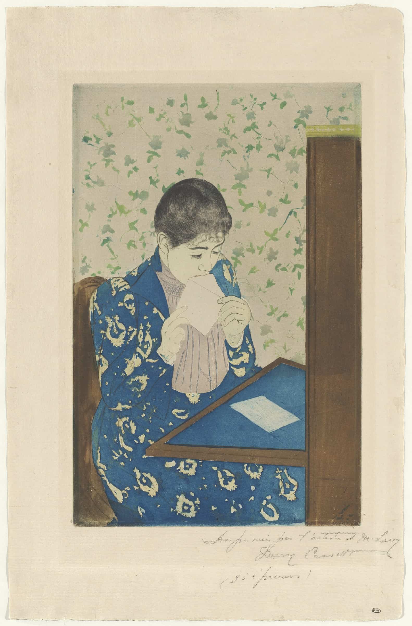 Mary Cassatt, The Letter, 1890-1891, NGA 45971. The Letter.