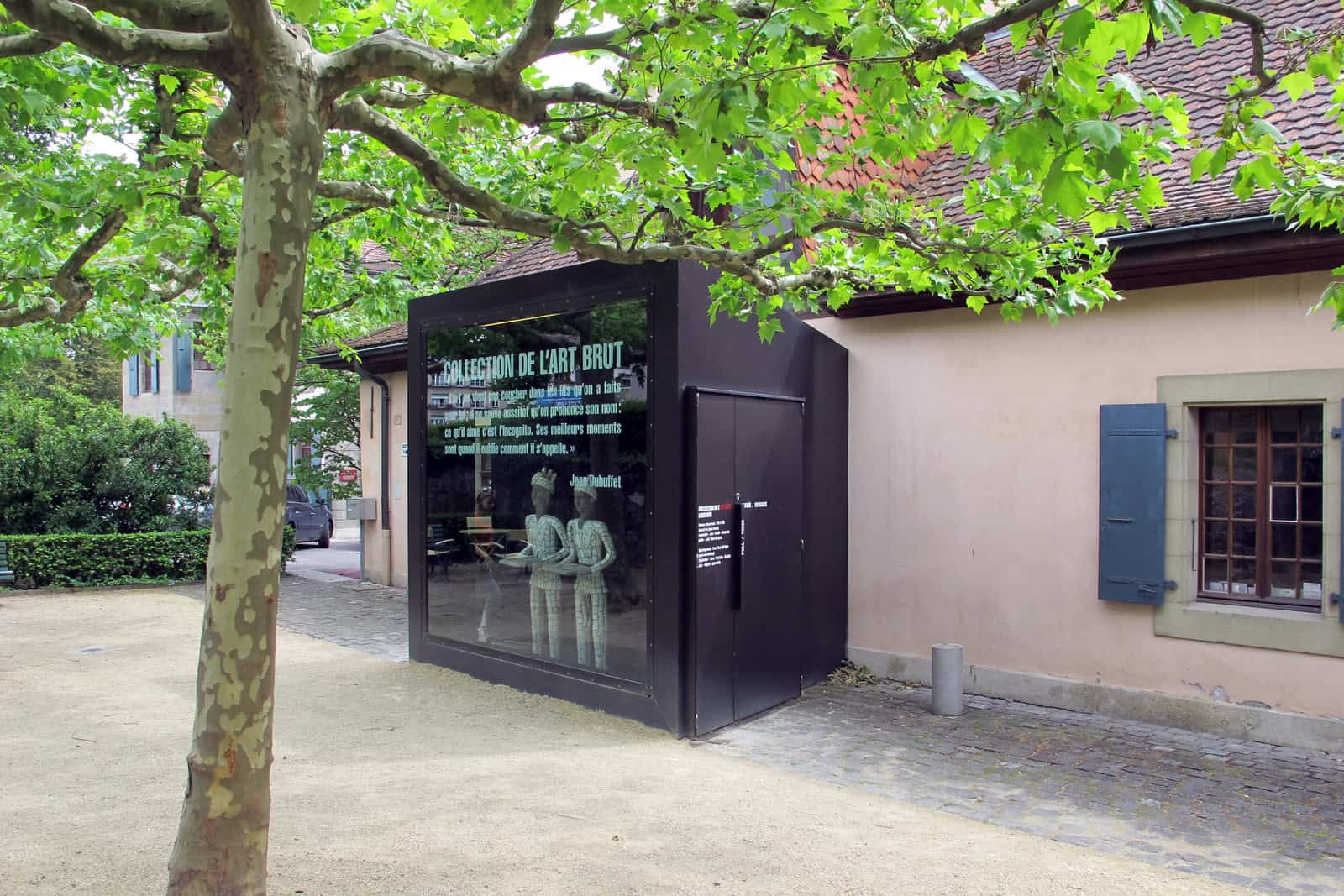 Entrance to the Collection de l'Art Brut in Lausanne
