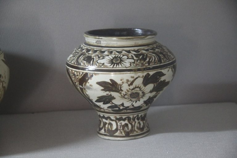 Ming dynasty porcelain in the Xinzheng City Museum, Henan Province, China