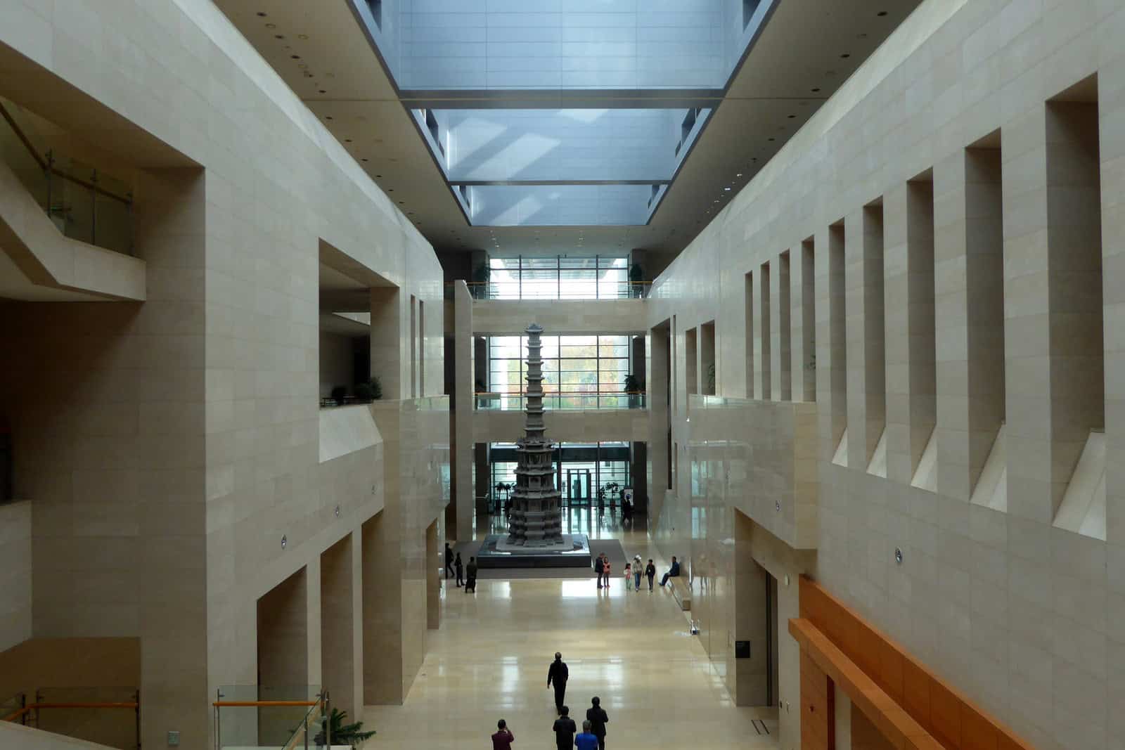 Interior hall of the National Museum of Korea in Seoul