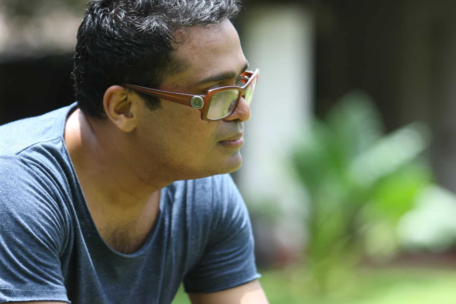 Portrait of Indian contemporary artist Jitish Kallat