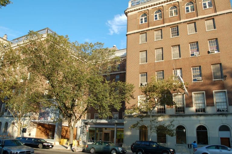 The entrance of El Museo del Barrio on Fifth Avenue in New York City.