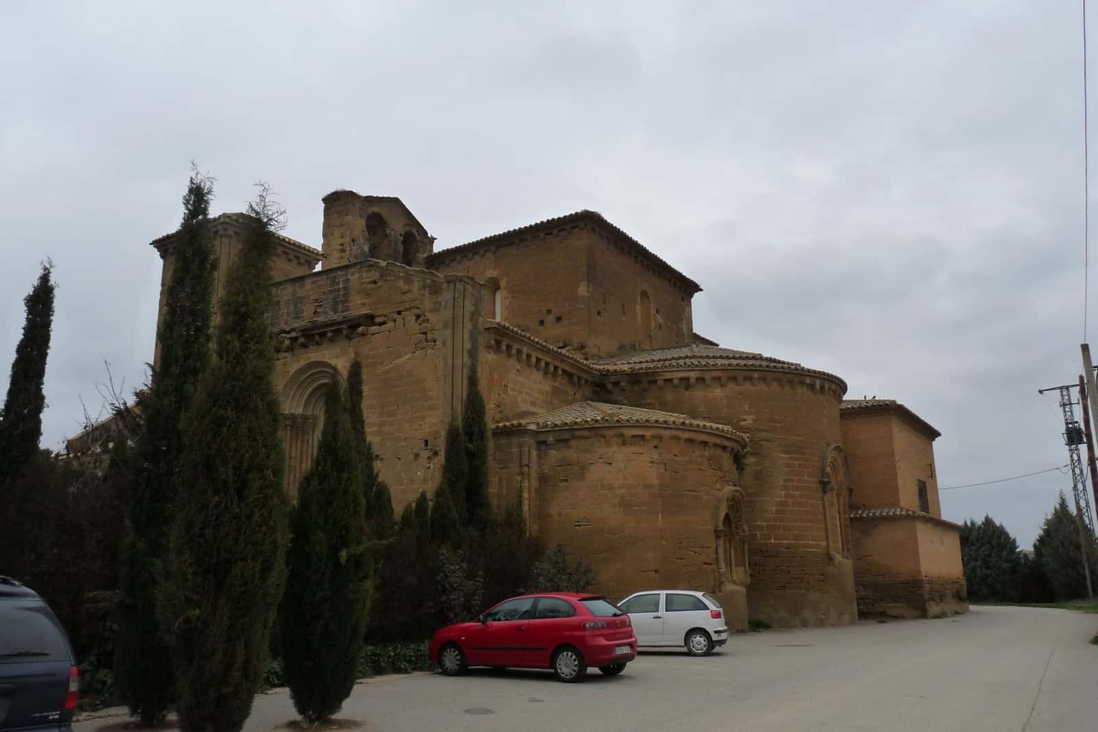 Exterior view of the Royal Monastery of Santa María de Sigena in Aragón.