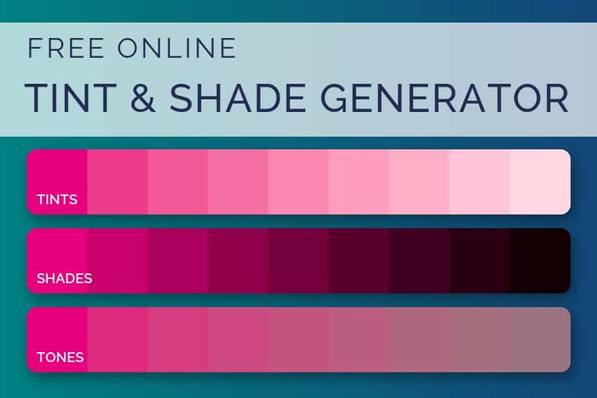 Tint and Shade Generator - free online tool
